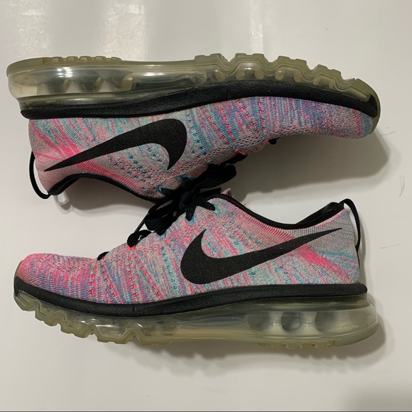 Nike Flyknit Max Fitsole 2 Blue Pink Black 620659-104 Women’s Size 8 US - Picture 3 of 10